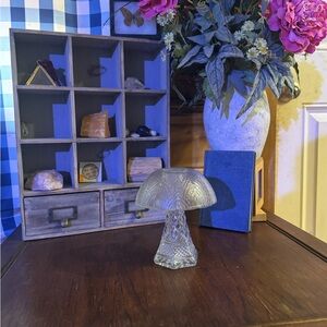 Elegant Glass Mushroom Decor